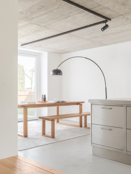 House Südeifel / PUR+ Architekten House Südeifel / PUR+ Architekten - Interior Photography, Kitchen, Wood, Lighting, Beam