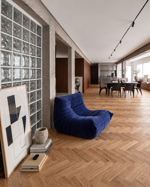 Casa Atelier Brasilia / NAHE ARCHOTECTS - Interior Photography, Living Room, Wood, Chair