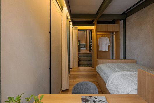 Mic(r)oLiving House / PSA Studio Mic(r)oLiving House / PSA Studio - Interior Photography, Bedroom, Wood, Bed