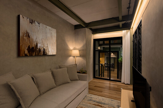 Mic(r)oLiving House / PSA Studio Mic(r)oLiving House / PSA Studio - Interior Photography, Living Room, Wood, Lighting