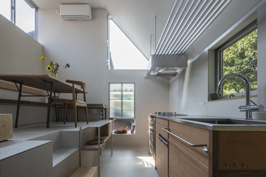 House in Musashi-koyama House in Musashi-koyama - Interior Photography, Kitchen, Countertop, Wood, Lighting, Chair