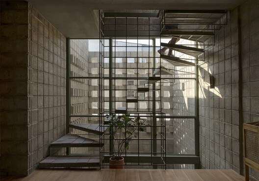 La Colmena - Multi-family Housing as Shared Neighborhood Infrastructure / Ancestra + Natura Futura La Colmena - Multi-family Housing as Shared Neighborhood Infrastructure / Ancestra + Natura Futura - Interior Photography, Glass