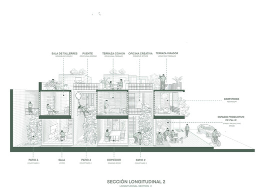 La Colmena - Multi-family Housing as Shared Neighborhood Infrastructure / Ancestra + Natura Futura La Colmena - Multi-family Housing as Shared Neighborhood Infrastructure / Ancestra + Natura Futura - Image 44 of 50
