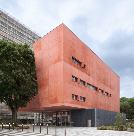 Dance, Music and Theatre Conservatoire in Massy / Dominique Coulon & associés Dance, Music and Theatre Conservatoire in Massy / Dominique Coulon & associés - Exterior Photography, Concrete