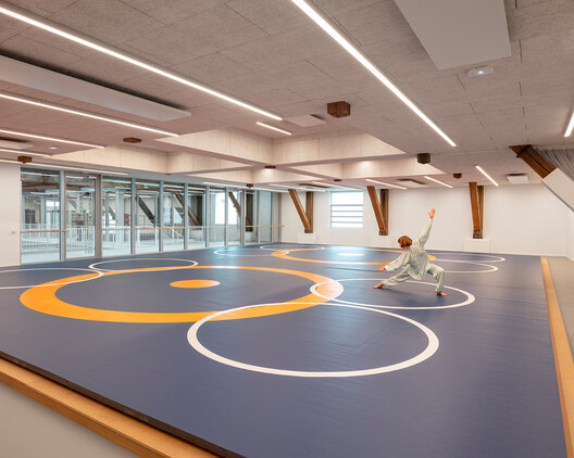 Paris USMT Bizot Sports Centre / THINK TANK architecture Paris USMT Bizot Sports Centre / THINK TANK architecture - Interior Photography, Wood