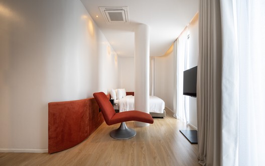 The Sayla Hotel / EKAR Architects The Sayla Hotel / EKAR Architects - Interior Photography, Wood, Lighting, Bedroom, Bed