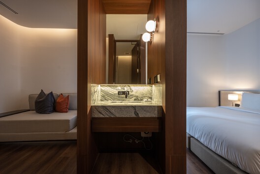The Sayla Hotel / EKAR Architects The Sayla Hotel / EKAR Architects - Interior Photography, Bathroom, Wood, Bedroom, Lighting, Bed