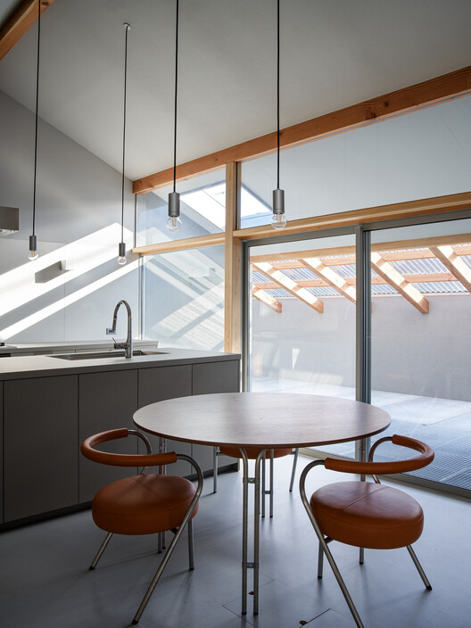 House in Kamiyasu / Yutaka Yoshida Architect & Associates - Interior Photography, Kitchen, Wood, Lighting, Chair, Glass