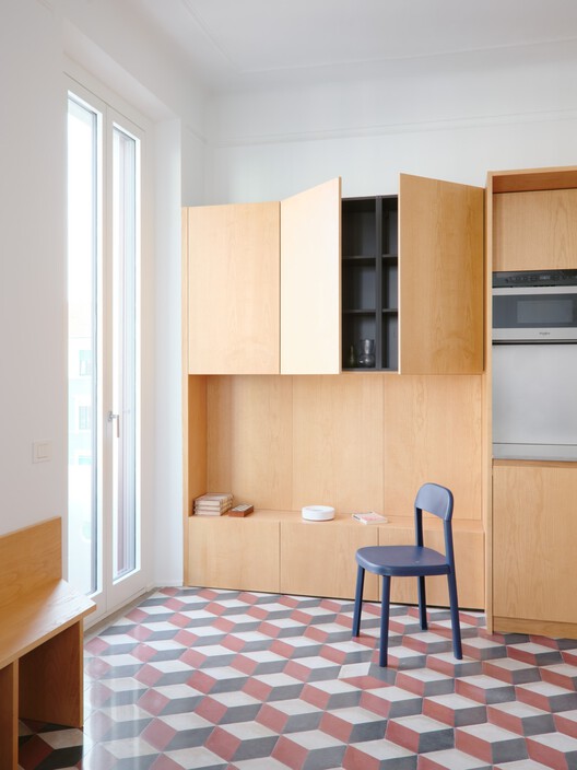 Imbriani – Renovation of Two Apartments in Milan / co.arch studio Imbriani – Renovation of Two Apartments in Milan / co.arch studio - Interior Photography, Kitchen, Wood