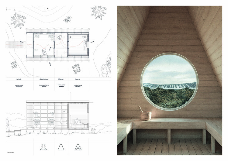 How Buildner's Iceland Slow Sauna Competition Winners Respond to a Volcanic Landscape - Image 2 of 56