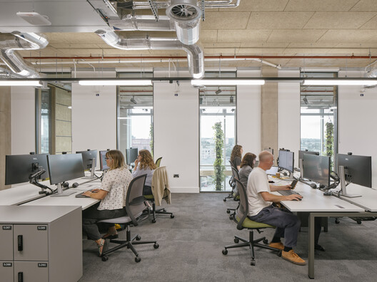 Temple Quarter Enterprise Campus / Feilden Clegg Bradley Studios Temple Quarter Enterprise Campus / Feilden Clegg Bradley Studios - Interior Photography, Table, Chair