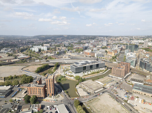 Temple Quarter Enterprise Campus / Feilden Clegg Bradley Studios Temple Quarter Enterprise Campus / Feilden Clegg Bradley Studios - Exterior Photography, Cityscape, Aerial View Photography