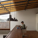 Fuente de Piedra #45 / Feliu Vega Kennedy Arquitectura - Interior Photography, Renovation, Kitchen, Beam, Lighting, Chair