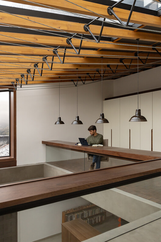 Fuente de Piedra #45 / Feliu Vega Kennedy Arquitectura - Interior Photography, Kitchen, Wood, Lighting, Beam, Glass