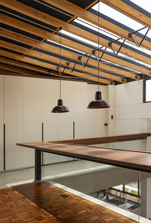 Fuente de Piedra #45 / Feliu Vega Kennedy Arquitectura - Interior Photography, Kitchen, Wood, Lighting, Beam