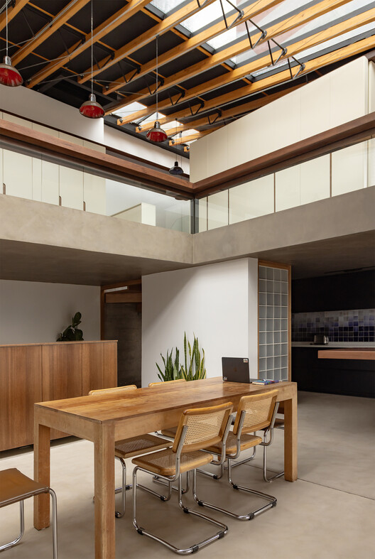 Fuente de Piedra #45 / Feliu Vega Kennedy Arquitectura - Interior Photography, Kitchen, Wood, Table, Chair, Lighting