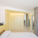 casa POP / gon architects - Interior Photography, Apartment Interiors, Bedroom, Door, Lighting, Bed