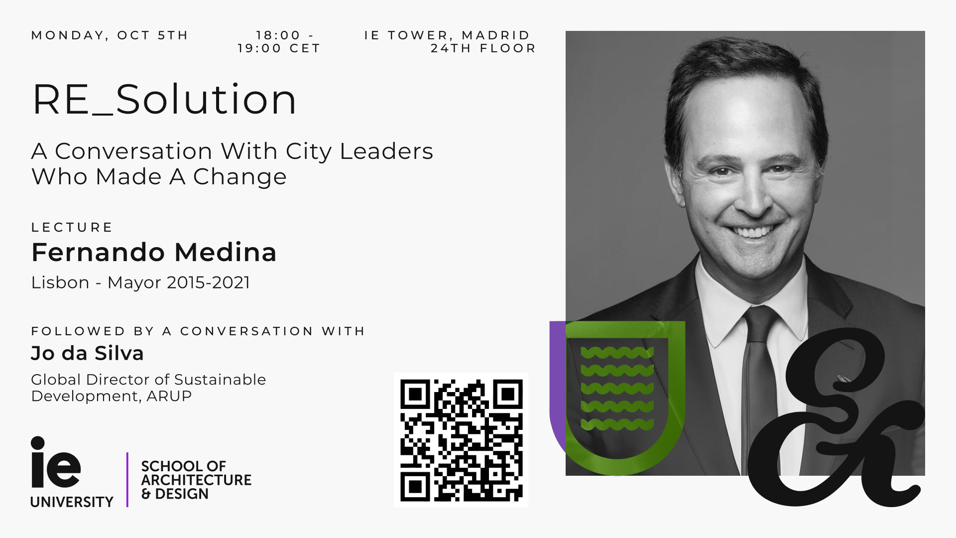 RE_SOLUTION: Fernando Medina, former Mayor of Lisbon, at IE School of Architecture & Design