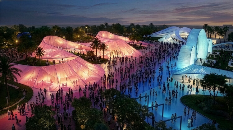 BIG’s Macondo Park Opens as a Temporary Cultural Landscape for Shakira’s Madrid Residency - Image 5 of 5