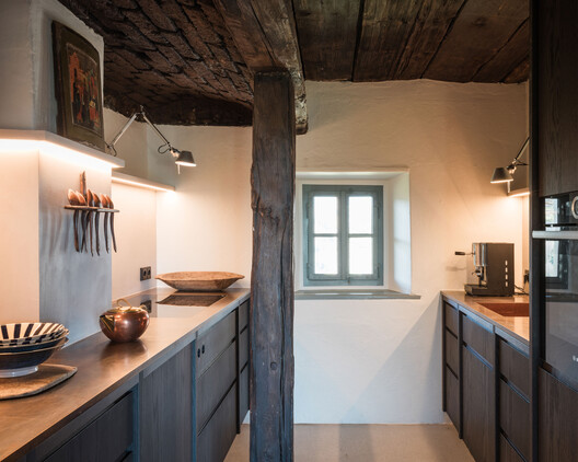 House on the Hill / Gangoly & Kristiner Architects - Interior Photography, Kitchen, Wood, Countertop, Lighting, Sink