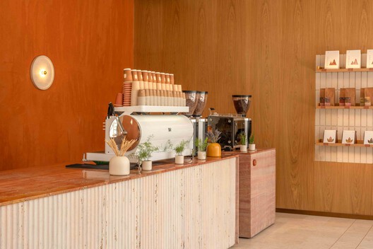 Ashjar Cafe  / Studio Ahmed Aldossary - Interior Photography, Kitchen, Wood