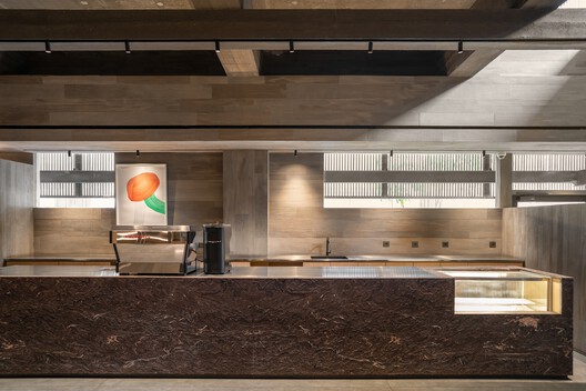 Jordnära Cafe & PHOMI Showroom / Ady Putra Architect Design Firm - Interior Photography, Kitchen, Wood, Lighting, Countertop