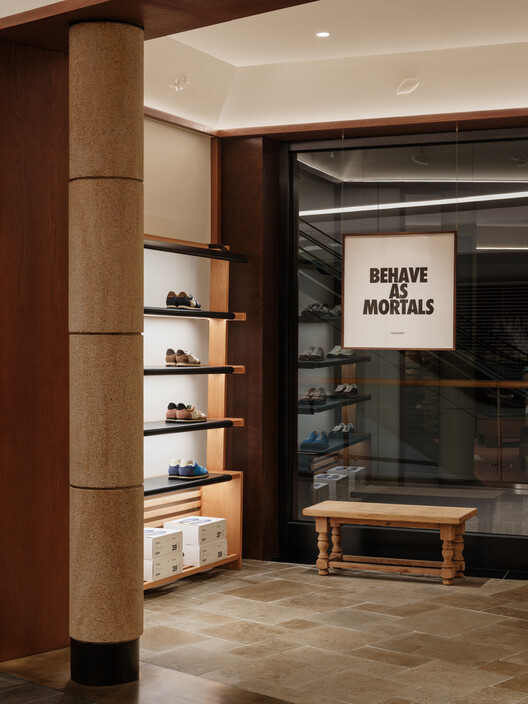 PANE MixC Shenyang Flagship Store / say architects - Interior Photography, Wood, Shelving