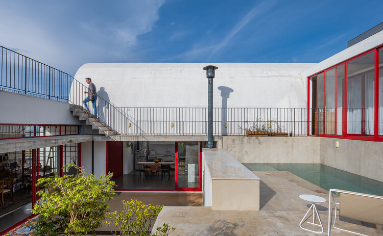 House JF / AAA_Azevedo Agência de Arquitetura - Exterior Photography, Houses, Stairs, Handrail