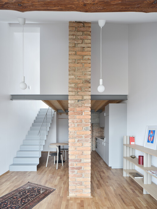 Harfa Rooftop Extension / matěj šebek architekti Harfa Rooftop Extension / matěj šebek architekti - Interior Photography, Wood, Lighting, Chair