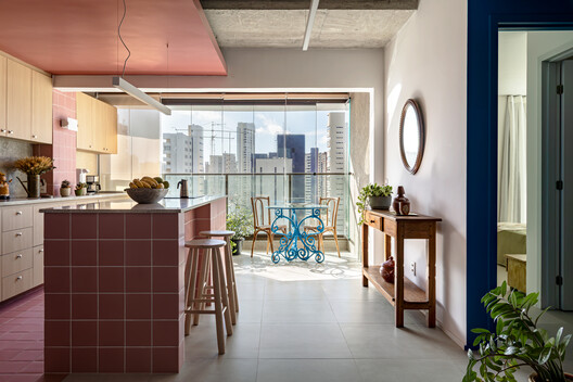 ABC Apartment / agência campo espacial ABC Apartment / agência campo espacial - Interior Photography, Kitchen, Wood, Chair, Table, Lighting, Countertop