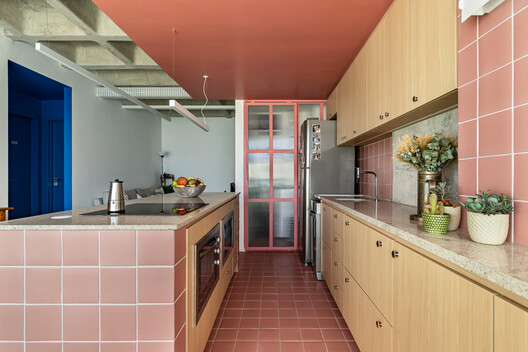 ABC Apartment / agência campo espacial ABC Apartment / agência campo espacial - Interior Photography, Kitchen, Wood, Countertop, Sink