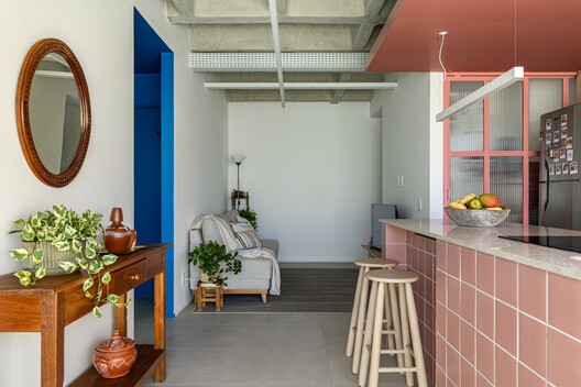 ABC Apartment / agência campo espacial ABC Apartment / agência campo espacial - Interior Photography, Wood, Lighting, Table, Chair