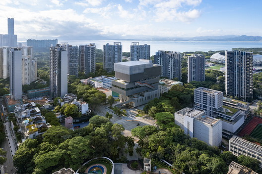 Yuehai Culture and Sports Center / MENG YAN | URBANUS Yuehai Culture and Sports Center / MENG YAN | URBANUS - Exterior Photography, Cityscape, Aerial View Photography