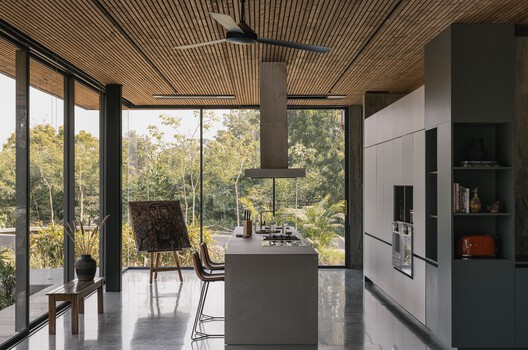 Pavilhão Terra / Studio Sangath Pavilhão Terra / Studio Sangath - Fotografia de Interiores, Cozinha, Madeira, Cadeira, Mesa, Bancada