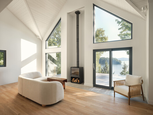 Chalet des Huarts / Atelier MAa architecture + Chalet des Huarts / Atelier MAa architecture + - Fotografía interior, Sala de estar, Madera, Sillas