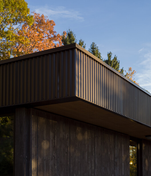An unfinished domestic device as a threshold between interior and landscape / EX. An unfinished domestic device as a threshold between interior and landscape / EX. - Exterior Photography, Wood