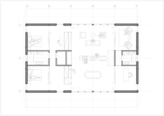 An unfinished domestic device as a threshold between interior and landscape / EX. An unfinished domestic device as a threshold between interior and landscape / EX. - Image 17 of 23