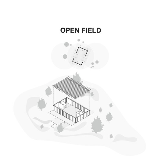 An unfinished domestic device as a threshold between interior and landscape / EX. An unfinished domestic device as a threshold between interior and landscape / EX. - Image 22 of 23