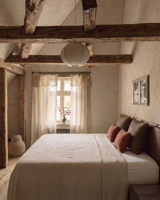 Ausma Hotel / Field Studio Ausma Hotel / Field Studio - Interior Photography, Bedroom, Bed, Wood, Lighting