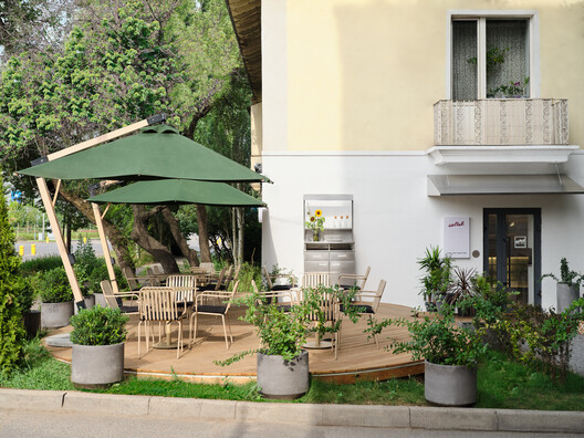Collab Cafe & Concept Store / Levelstudio Collab Cafe & Concept Store / Levelstudio - Exterior Photography, Chair, Table, Garden, Patio, Courtyard