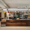 Sangwich Club / east bureau - Interior Photography, Coffee Shop Interiors, Kitchen, Lighting, Chair, Countertop