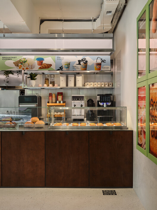 Sangwich Club / east bureau - Interior Photography, Kitchen, Shelving, Lighting, Glass