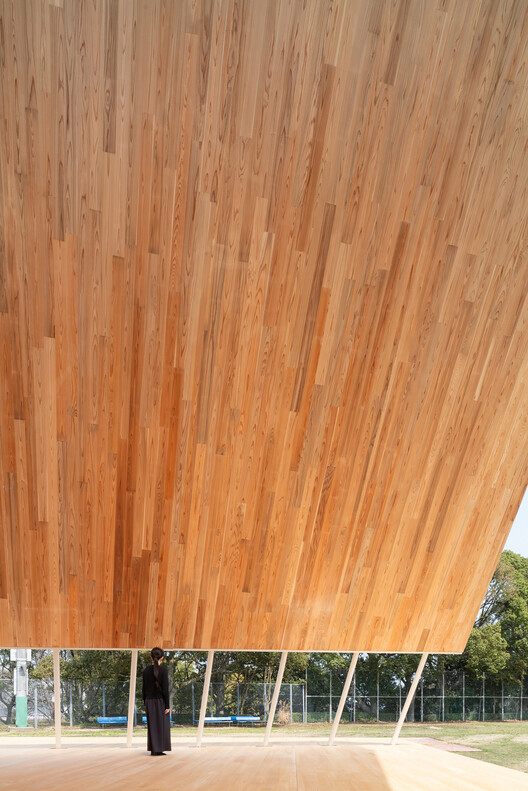 Onodatesho Pavilion at the 76th Japan's National Tree Planting Festival / Yano Aoyama Architecture Design Onodatesho Pavilion at the 76th Japan's National Tree Planting Festival / Yano Aoyama Architecture Design - Exterior Photography, Wood