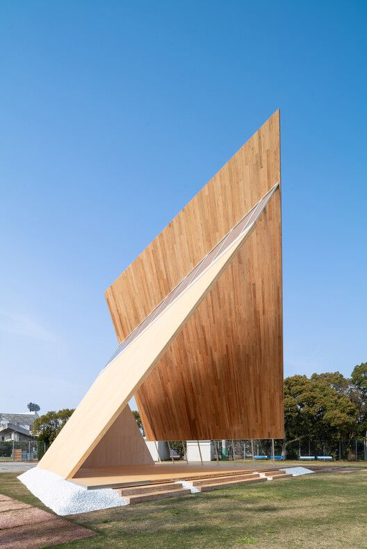 Onodatesho Pavilion at the 76th Japan's National Tree Planting Festival / Yano Aoyama Architecture Design Onodatesho Pavilion at the 76th Japan's National Tree Planting Festival / Yano Aoyama Architecture Design - Image 3 of 28
