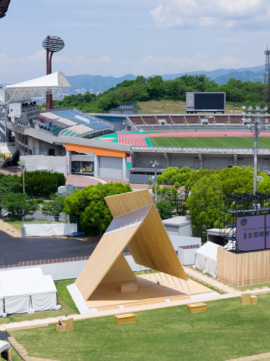 Onodatesho Pavilion at the 76th Japan's National Tree Planting Festival / Yano Aoyama Architecture Design Onodatesho Pavilion at the 76th Japan's National Tree Planting Festival / Yano Aoyama Architecture Design - Image 12 of 28