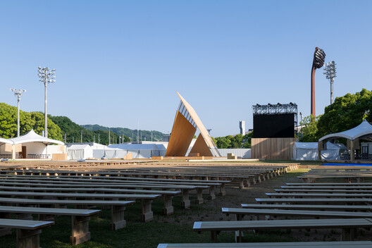 Onodatesho Pavilion at the 76th Japan's National Tree Planting Festival / Yano Aoyama Architecture Design Onodatesho Pavilion at the 76th Japan's National Tree Planting Festival / Yano Aoyama Architecture Design - Image 2 of 28