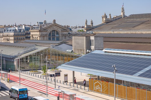 Solar Bicycle Hall, Paris-Nord Station  / AREP - Exterior Photography