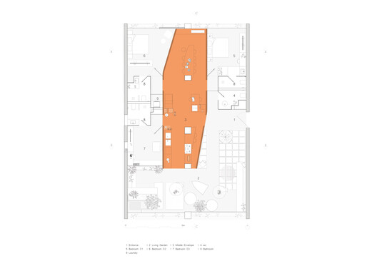 Middle Envelope Apartment / CROSSARCHITECTURE / Mehrdad Makaremi - Image 14 of 16