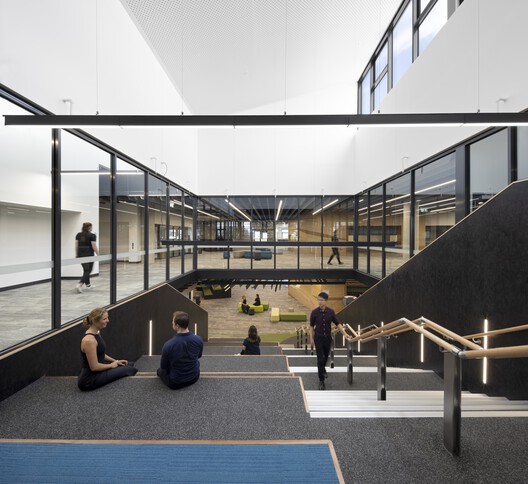 Port Melbourne Secondary College / Billard Leece Partnership Port Melbourne Secondary College / Billard Leece Partnership - Interior Photography, Stairs, Glass