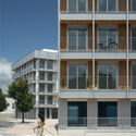 4 edifícios de habitação social em Valdecorvos, Pontevedra / Díaz y Díaz Arquitectos - Fotografia de Exterior, Habitação De Interesse Social, Balcão